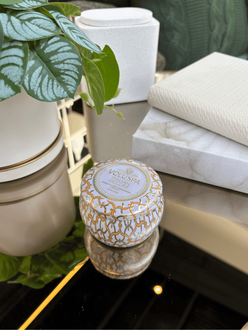 Mini Vela Voluspa Lata 25H Italian Bellini