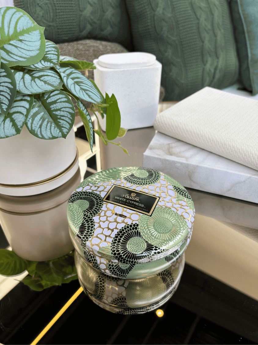 Vela Voluspa Lata 3 Pavios 60H White Cypress