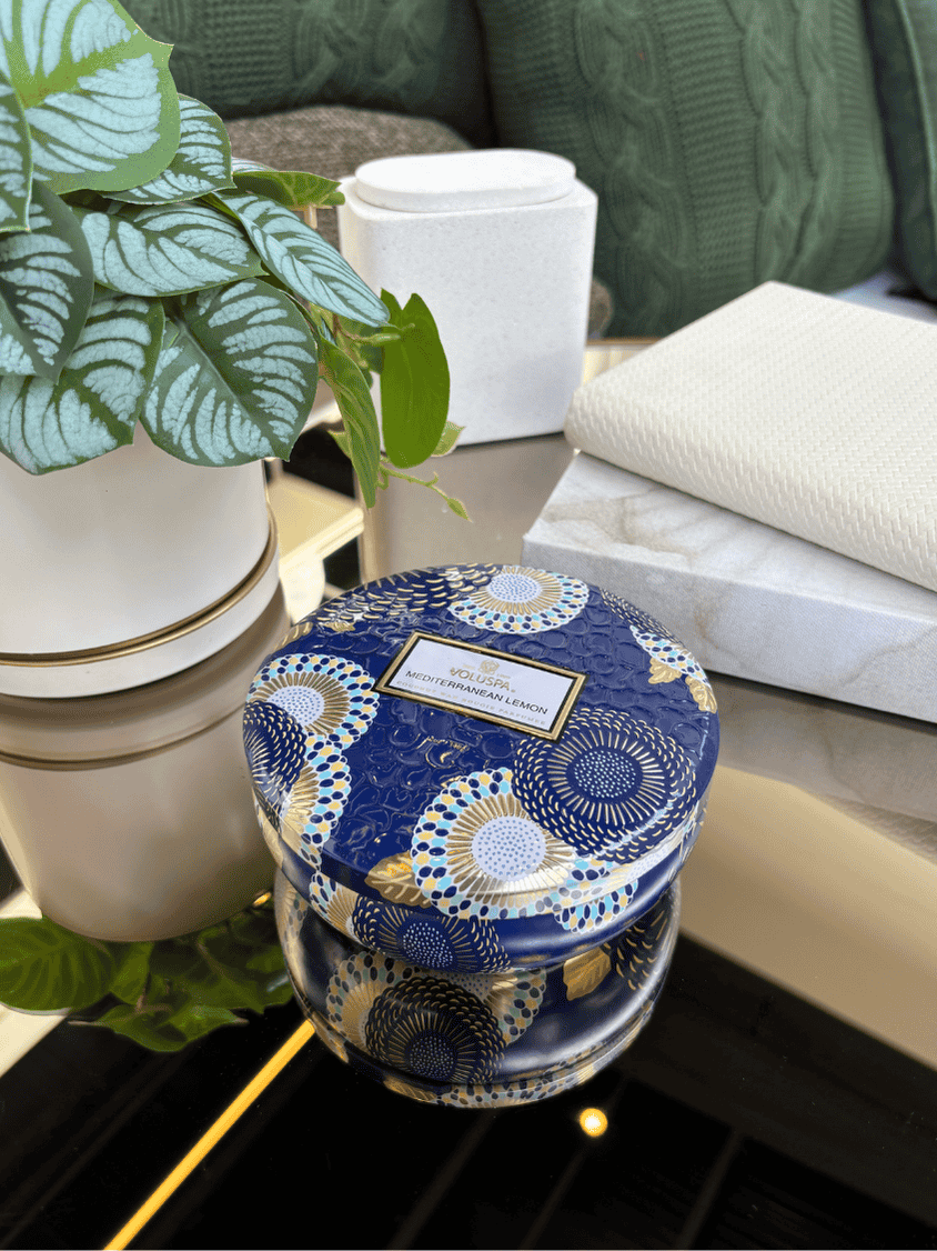 Vela Voluspa Lata 3 Pavios 60H Mediterranean Lemon