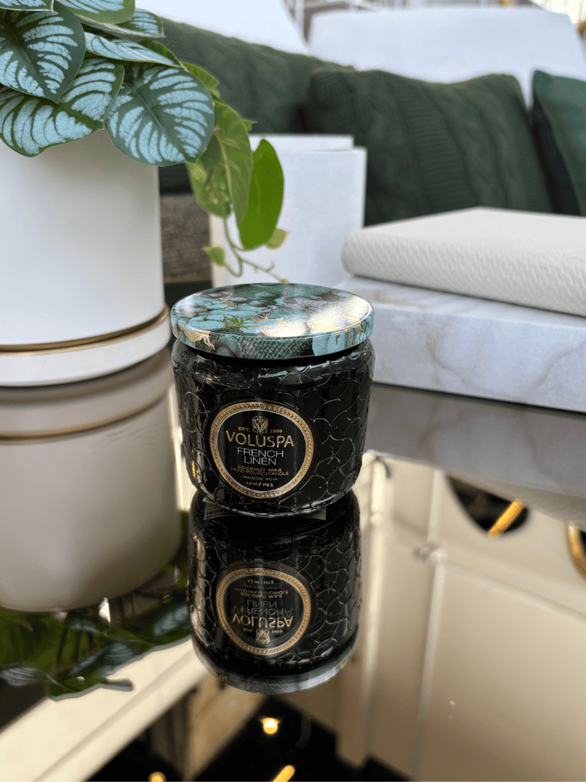 Vela Voluspa Pote Vidro +35H French Linen