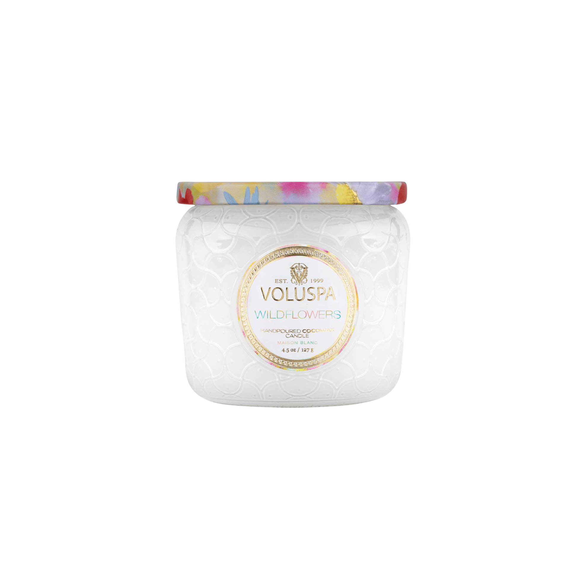 Vela Voluspa Pote Vidro +35H Wildflowers