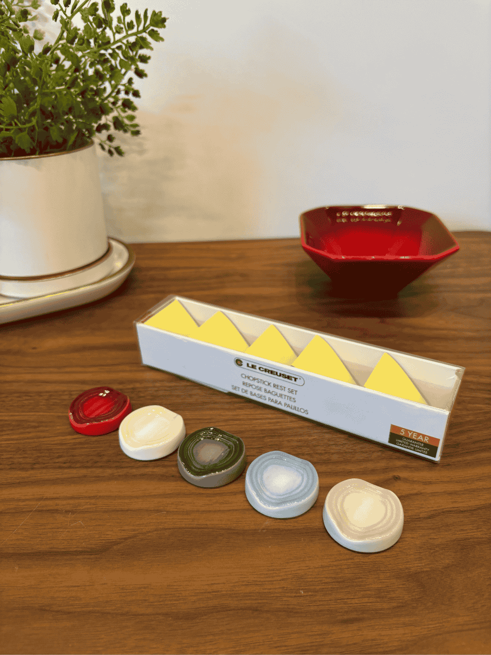 Set 5 Descansos para Hashi Le Creuset Colorido