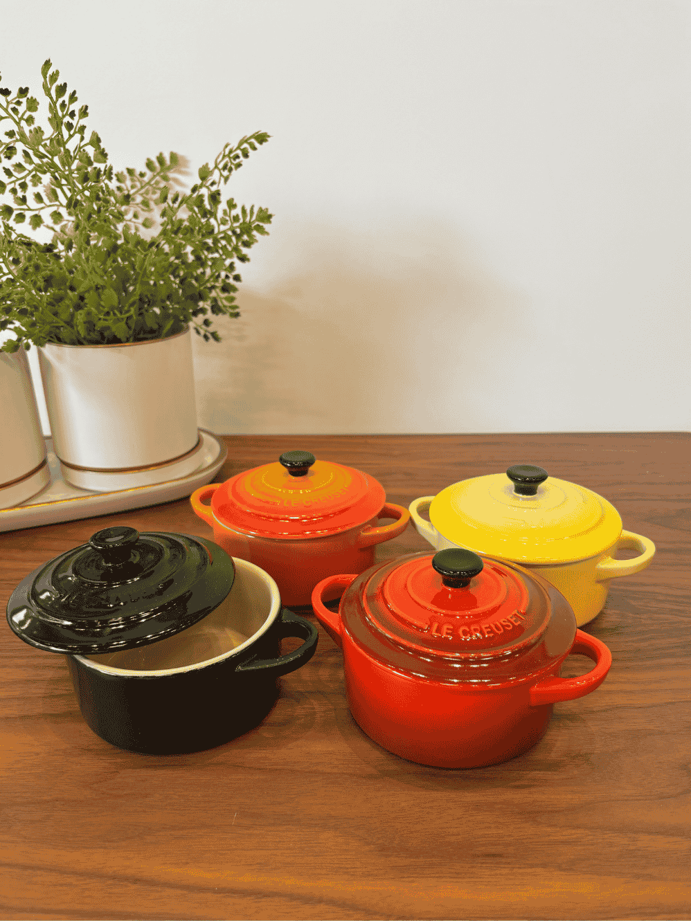 Set 4 Mini Cocottes Le Creuset 10cm Colorido