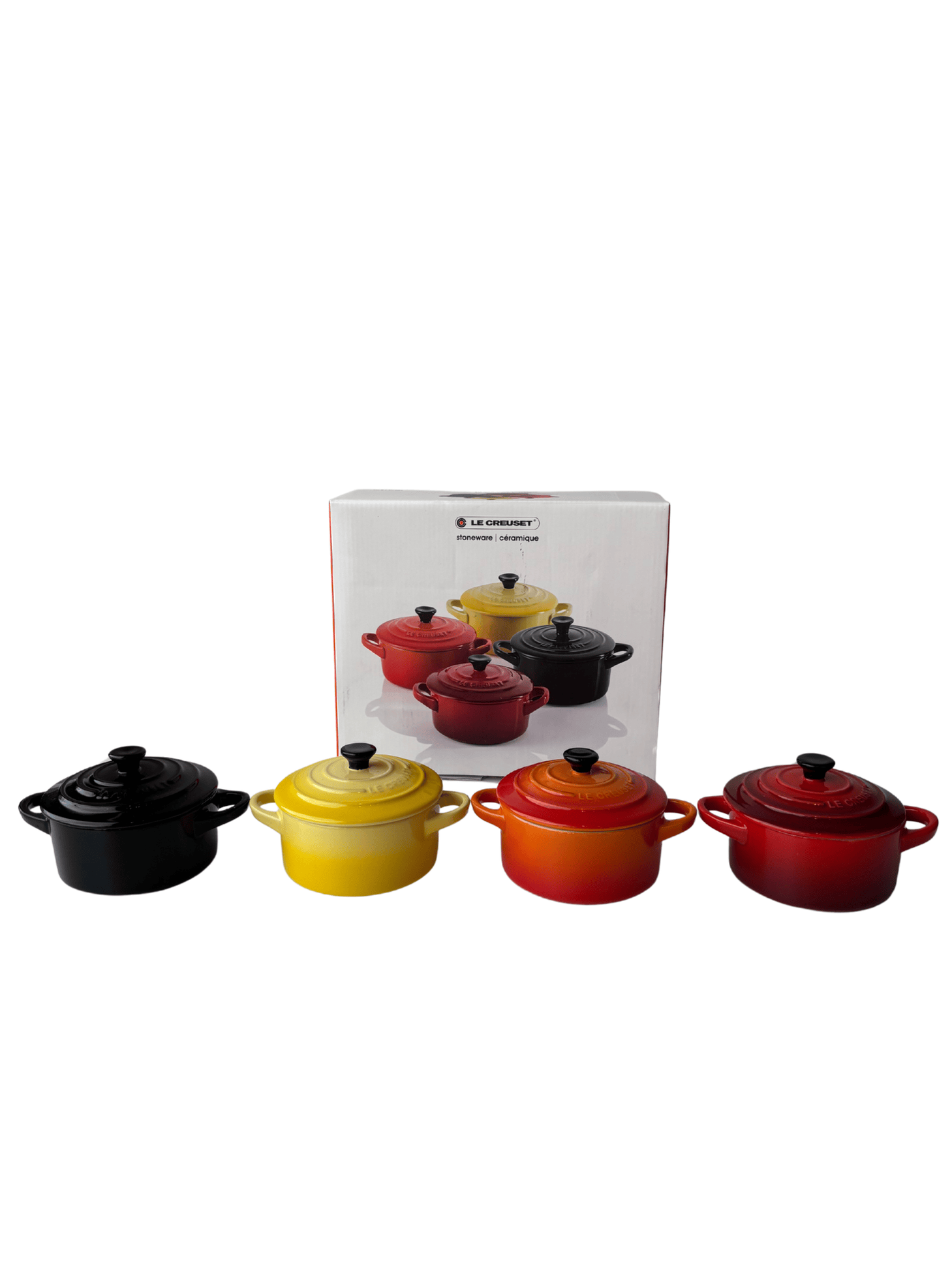 Set 4 Mini Cocottes Le Creuset 10cm Colorido