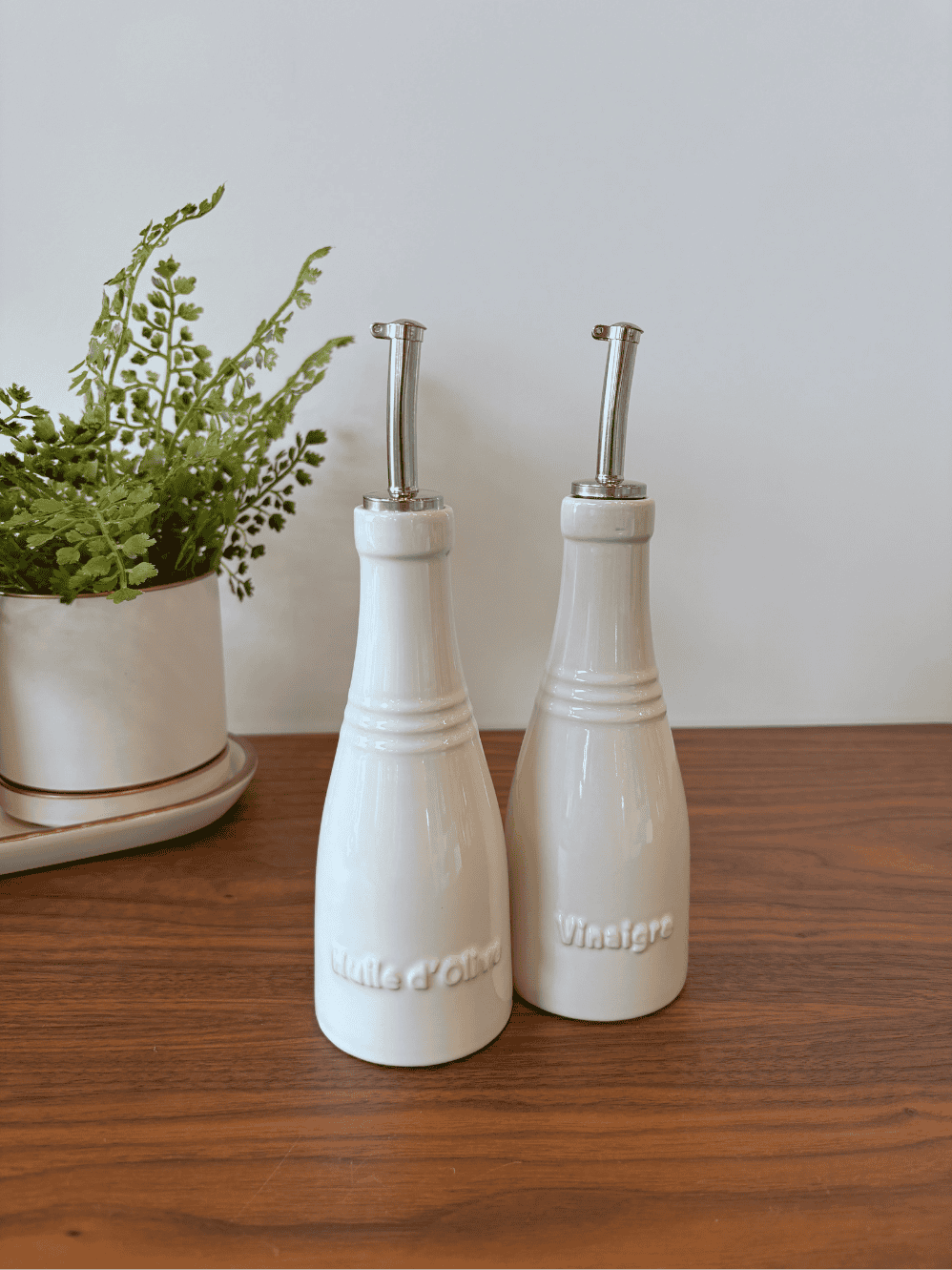 Set Oleo e Vinagre Le Creuset White