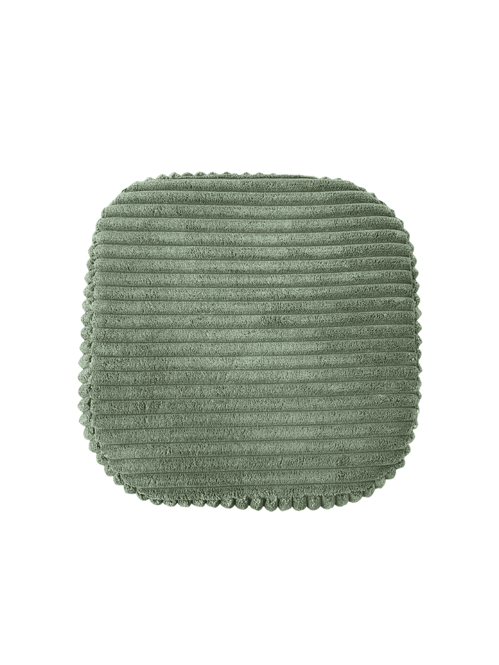 Puff Quadrado em Veludo Verde