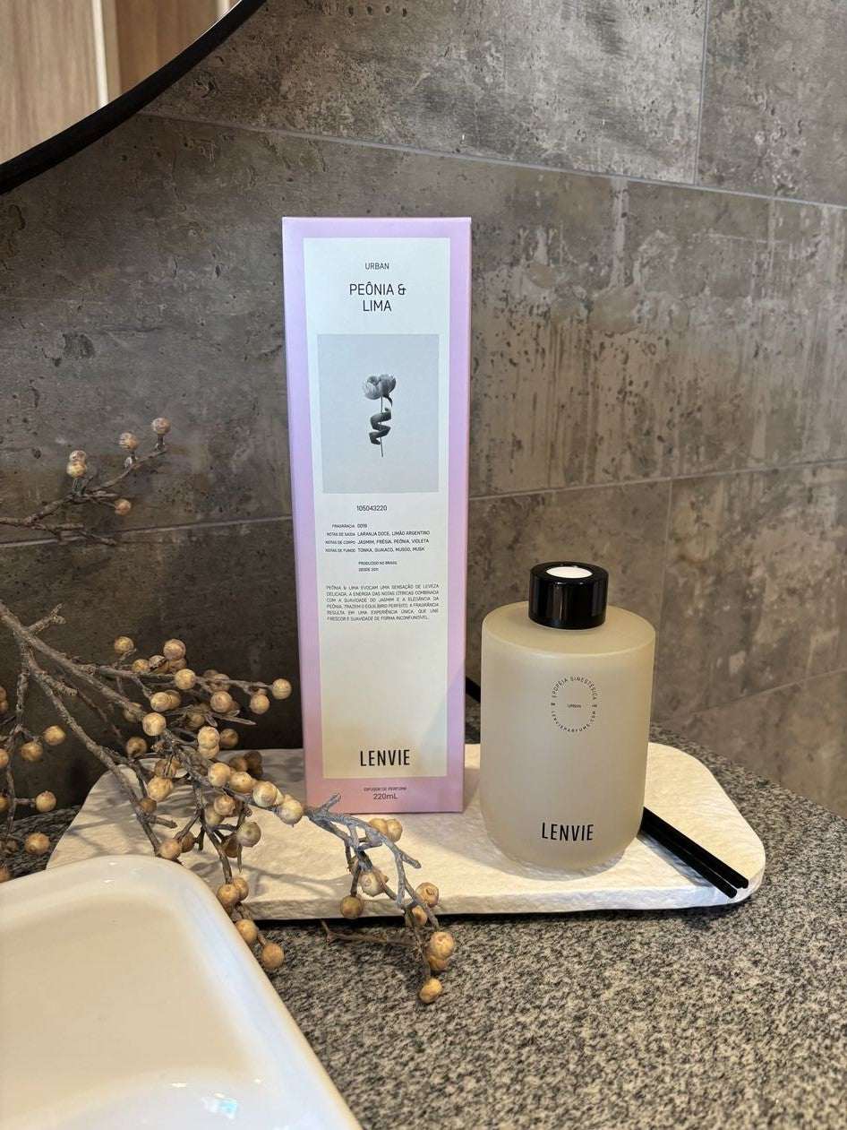 Difusor de Perfume Lenvie Urban Peônia e Lima 220ml