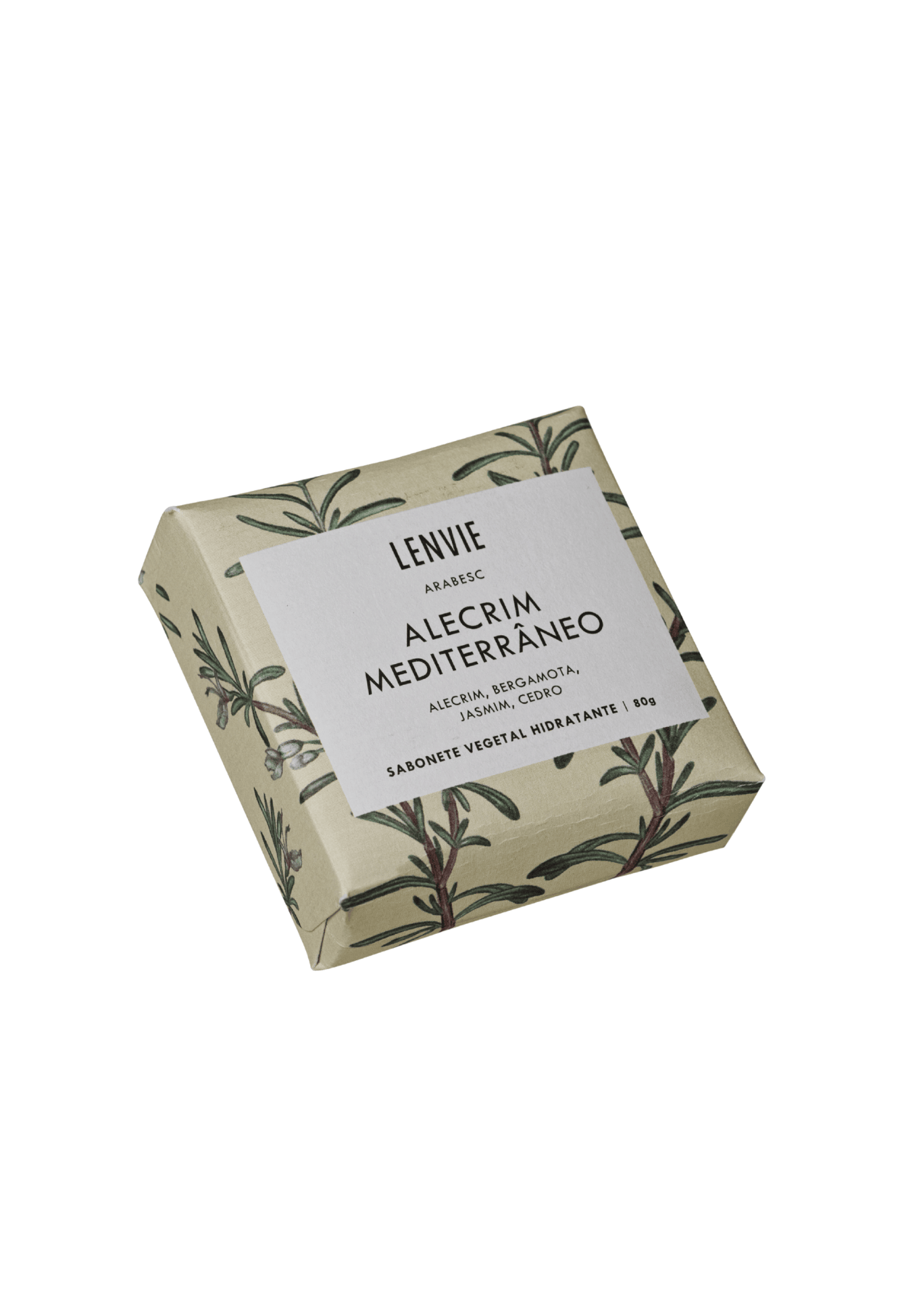 Kit Sabonetes em Barra Lenvie Alecrim Mediterrâneo 80g