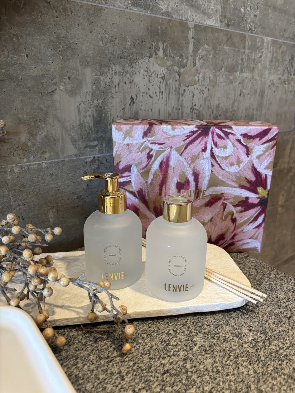 Kit Difusor de Perfume e Sabonete Líquido Lenvie Magnólia Pacífica 150ml