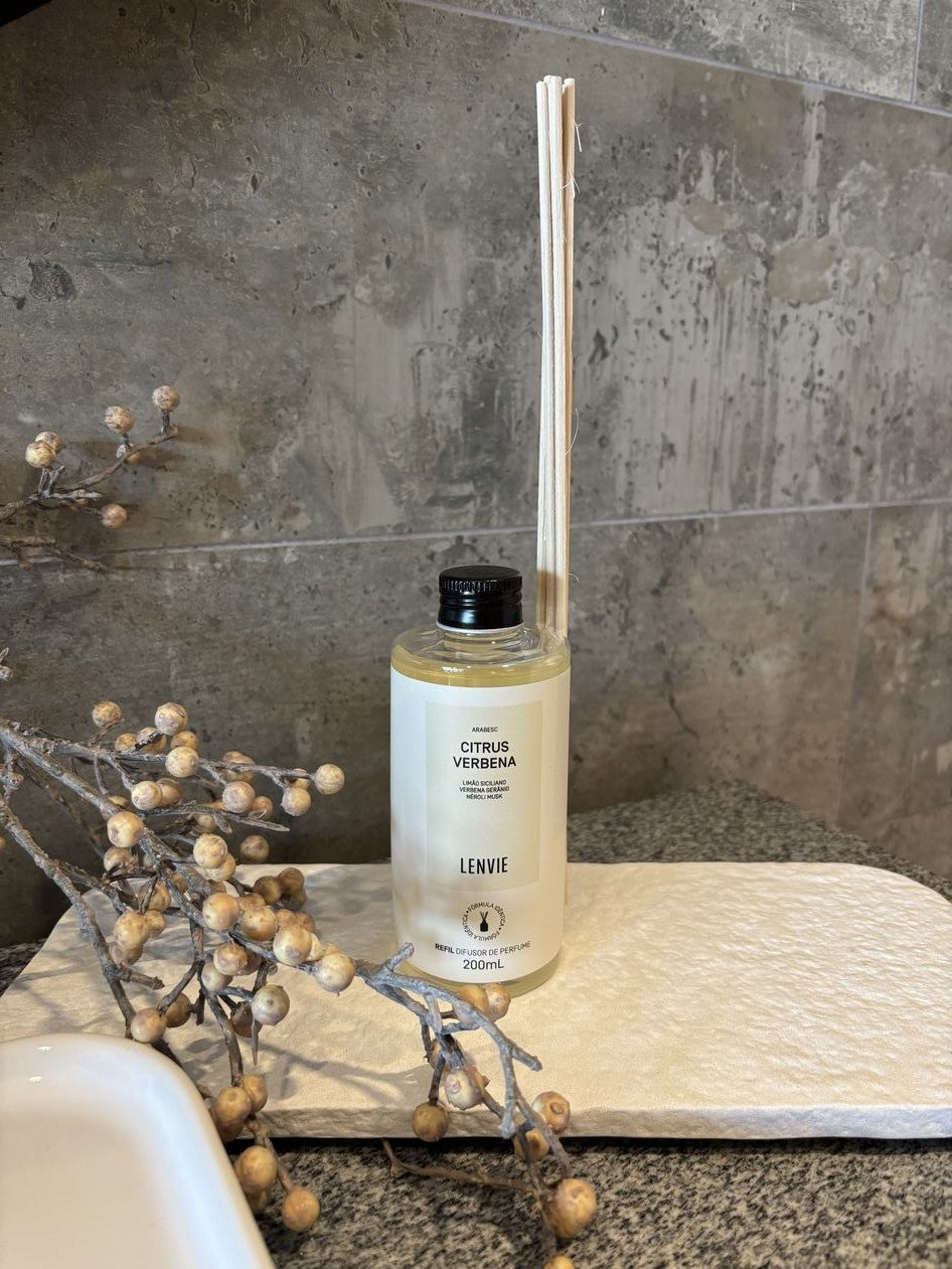 Refil Difusor de Perfume Lenvie Citrus Verbena 200ml