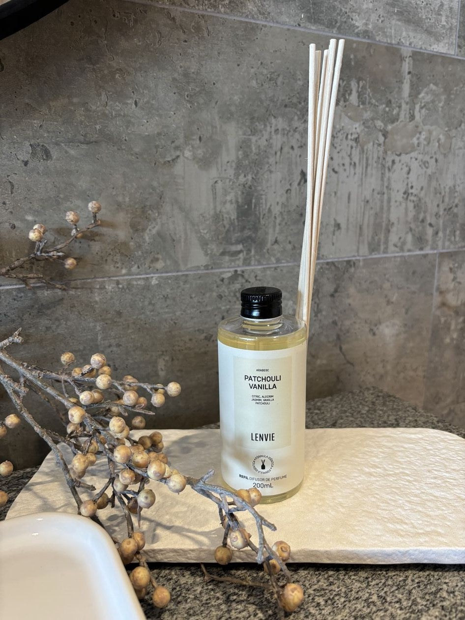 Refil Difusor de Perfume Lenvie Patchouli Vanilla 200ml