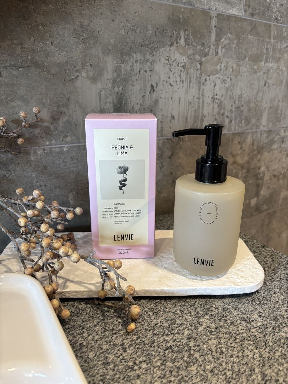 Sabonete Líquido Lenvie Urban Peonia e Lima 220ml