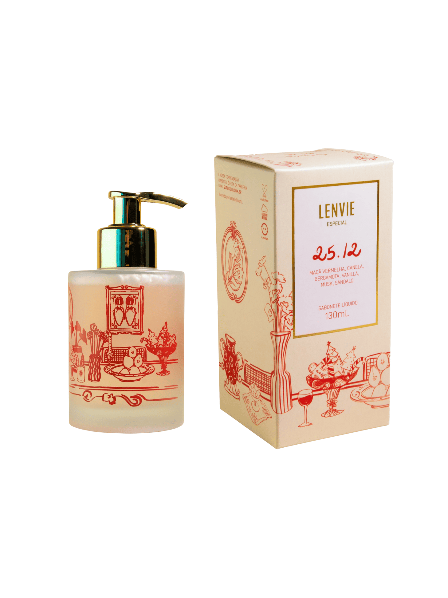 Sabonete Líquido Lenvie Natal 25.12 130ml