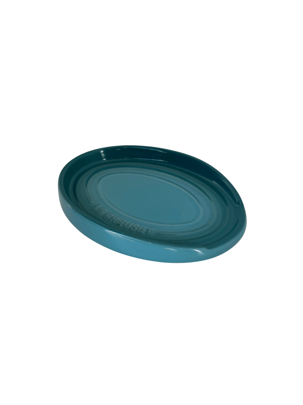 Descanso Oval para Colher Le Creuset 16cm Azul Caribe
