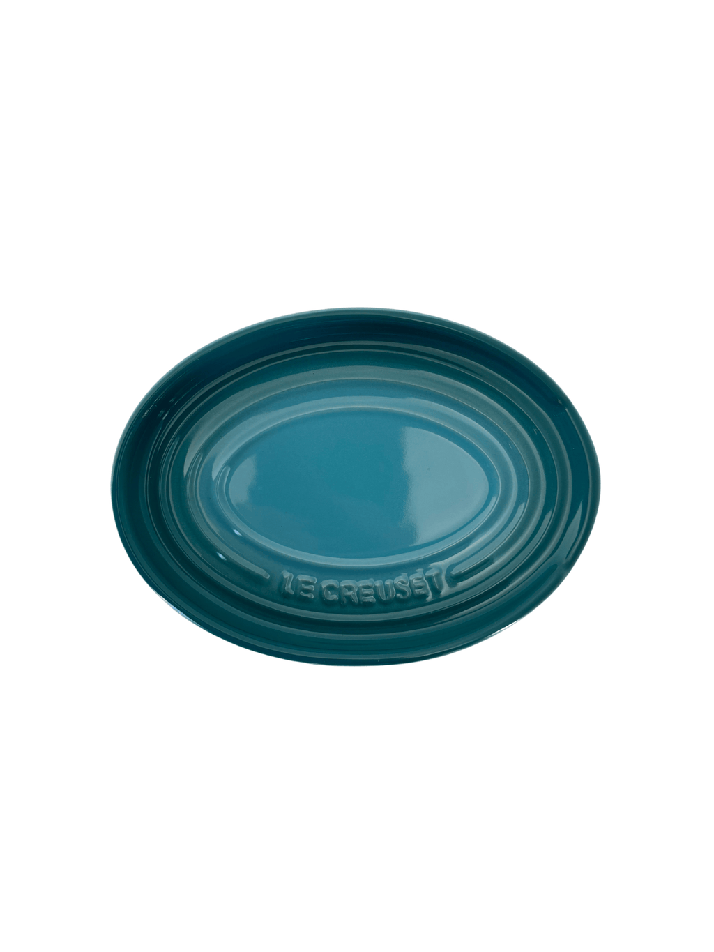 Descanso Oval para Colher Le Creuset 16cm Azul Caribe