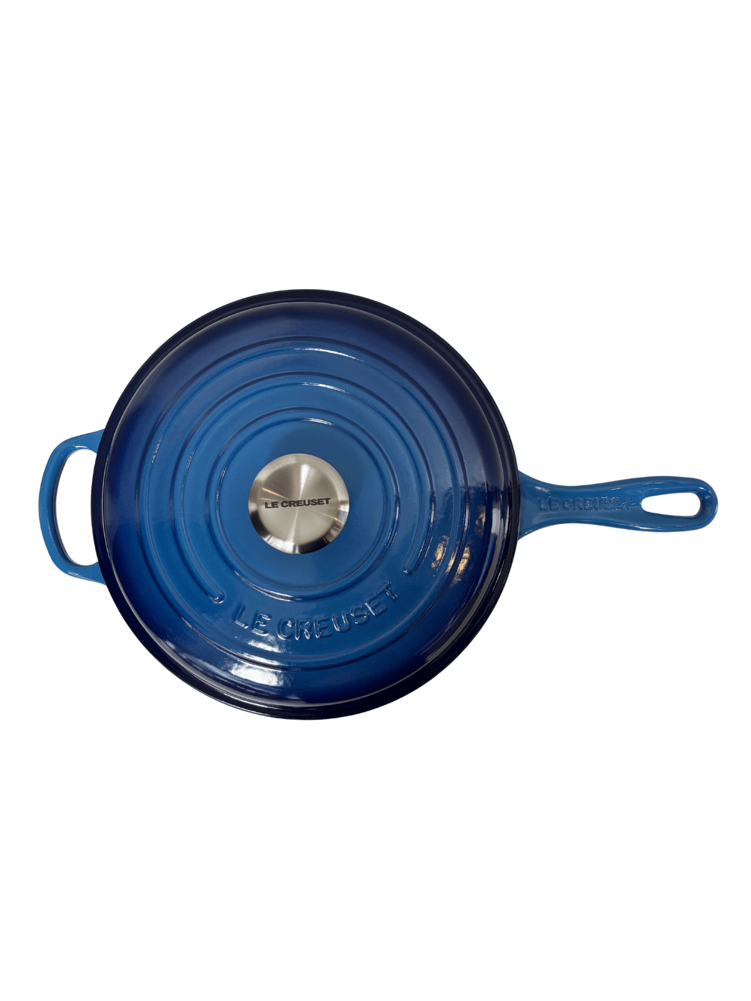 Panela Redonda Cassadou Signature Le Creuset 26cm Azure Blue