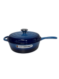 Panela Redonda Cassadou Signature Le Creuset 26cm Azure Blue
