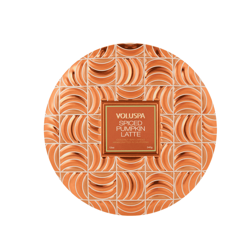 Vela Voluspa Lata 3 Pavios 60H Spiced Pumpkin Latte N