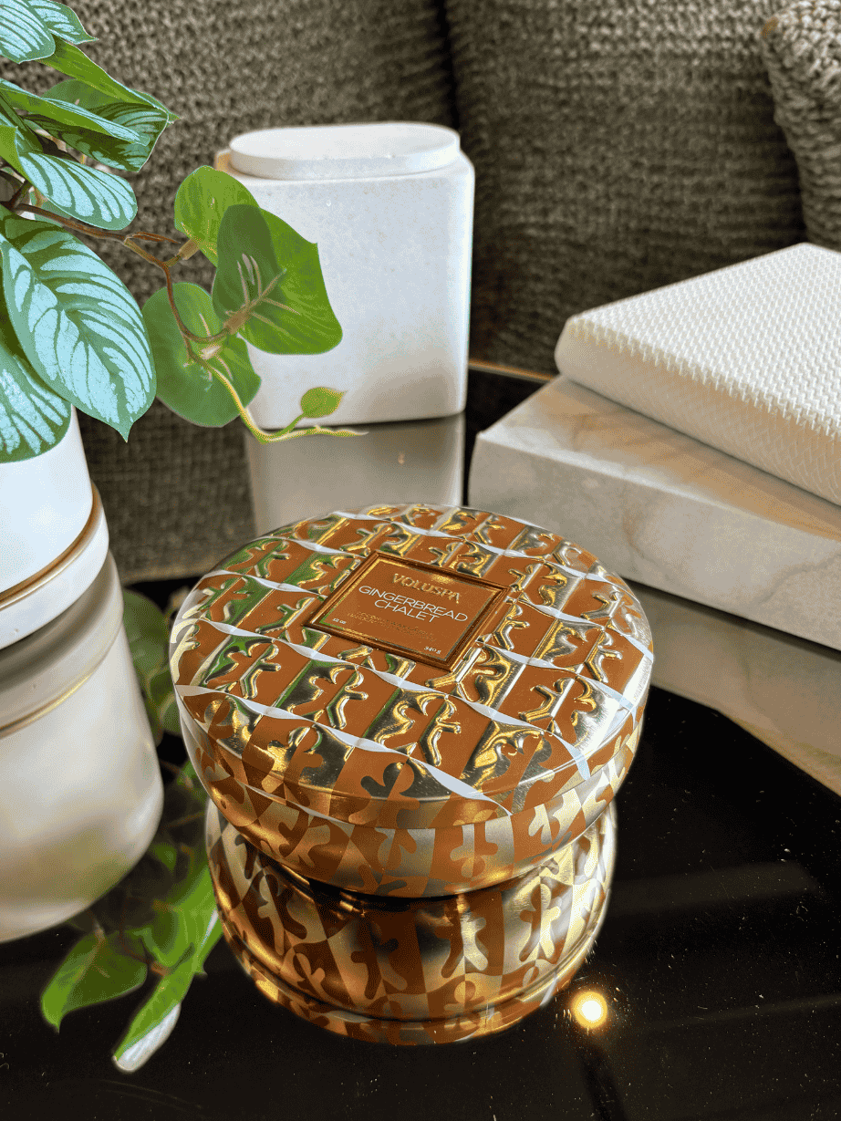 Vela Voluspa Lata 3 Pavios 60H Gingerbread Chalet