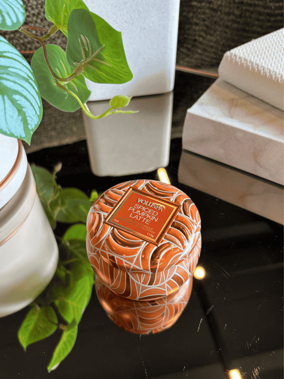 Mini Vela Voluspa Lata 25H Spiced Pumpkin Latte N
