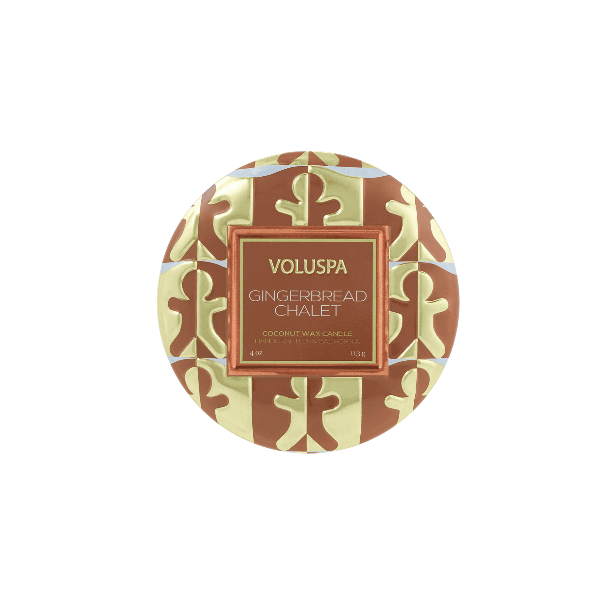 Mini Vela Voluspa Lata 25H Gingerbread Chalet