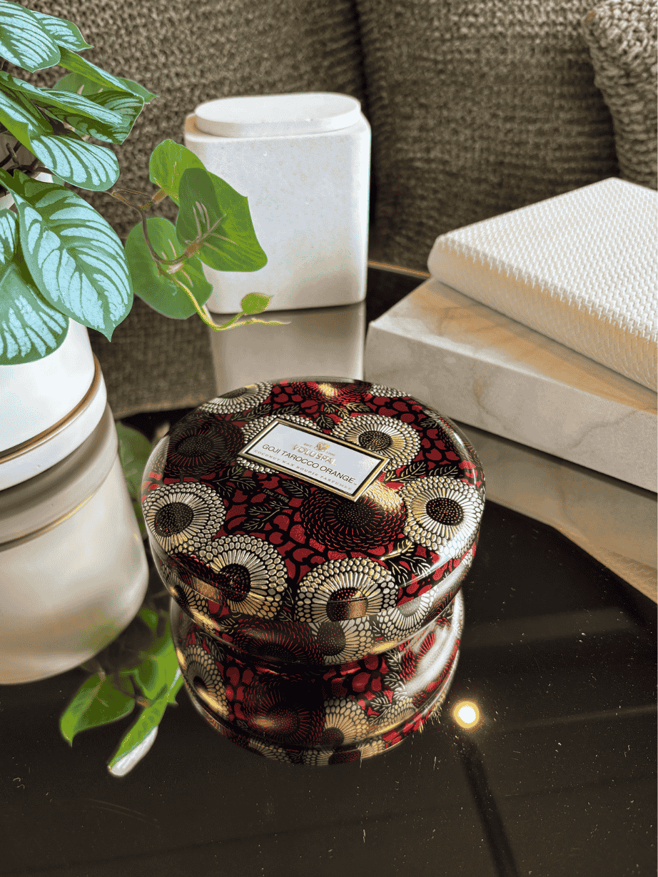Vela Voluspa Lata 3 Pavios 60H Goji Tarocco Orange