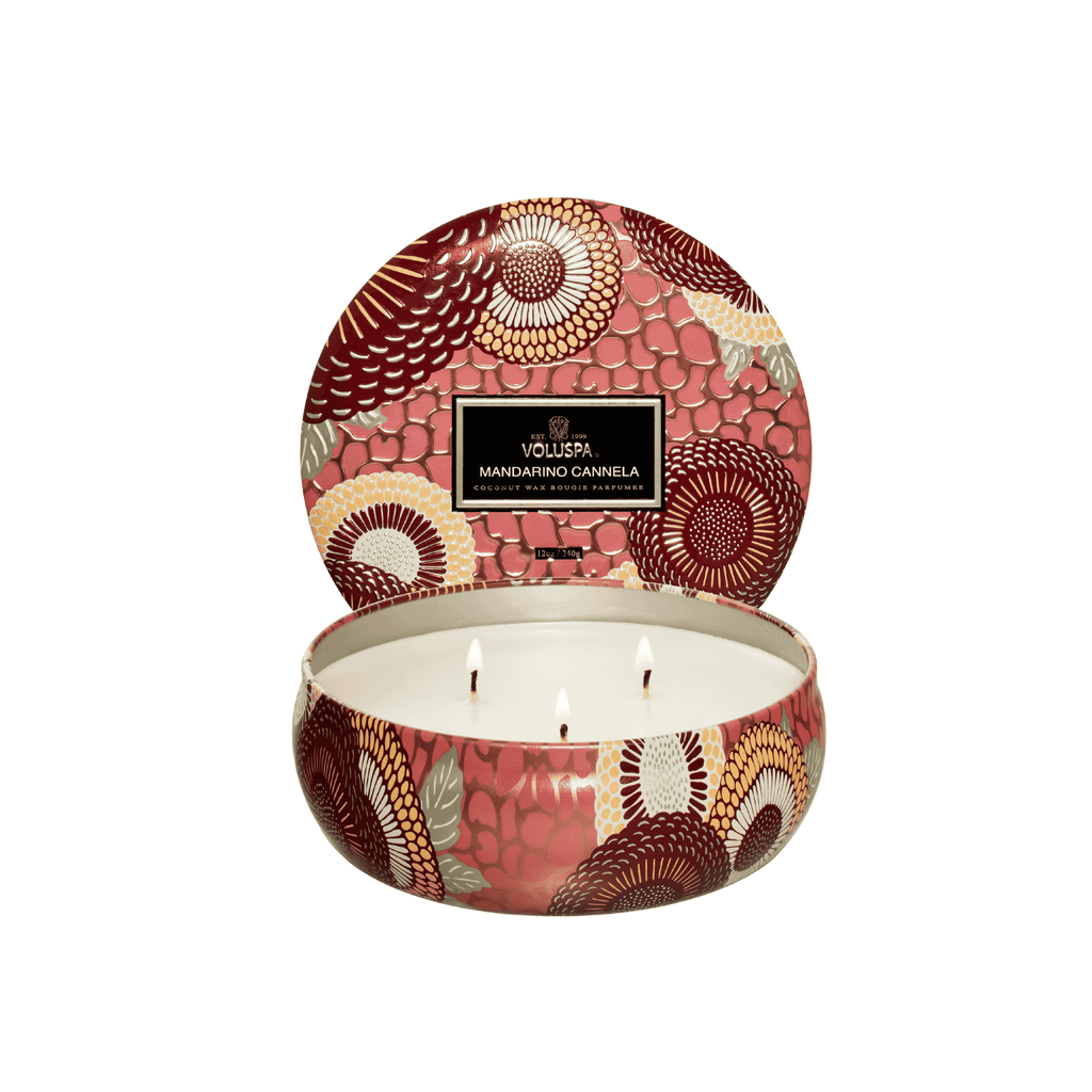 Vela Voluspa Lata 3 Pavios 60H Mandarino Cannela