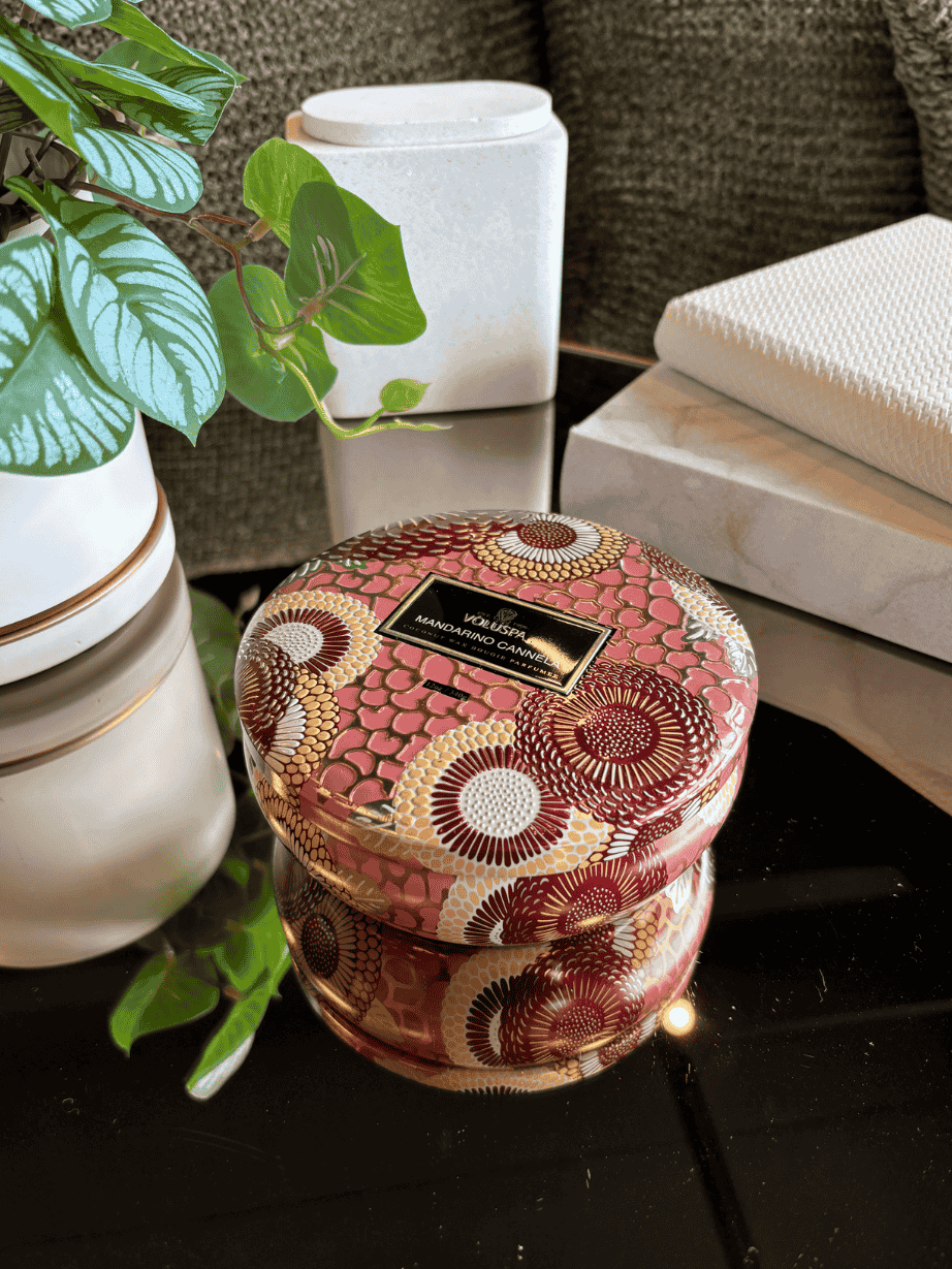 Vela Voluspa Lata 3 Pavios 60H Mandarino Cannela