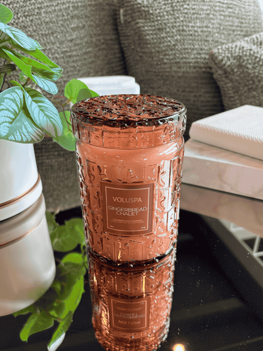 Vela Voluspa Vidro G 100H Gingerbread Chalet