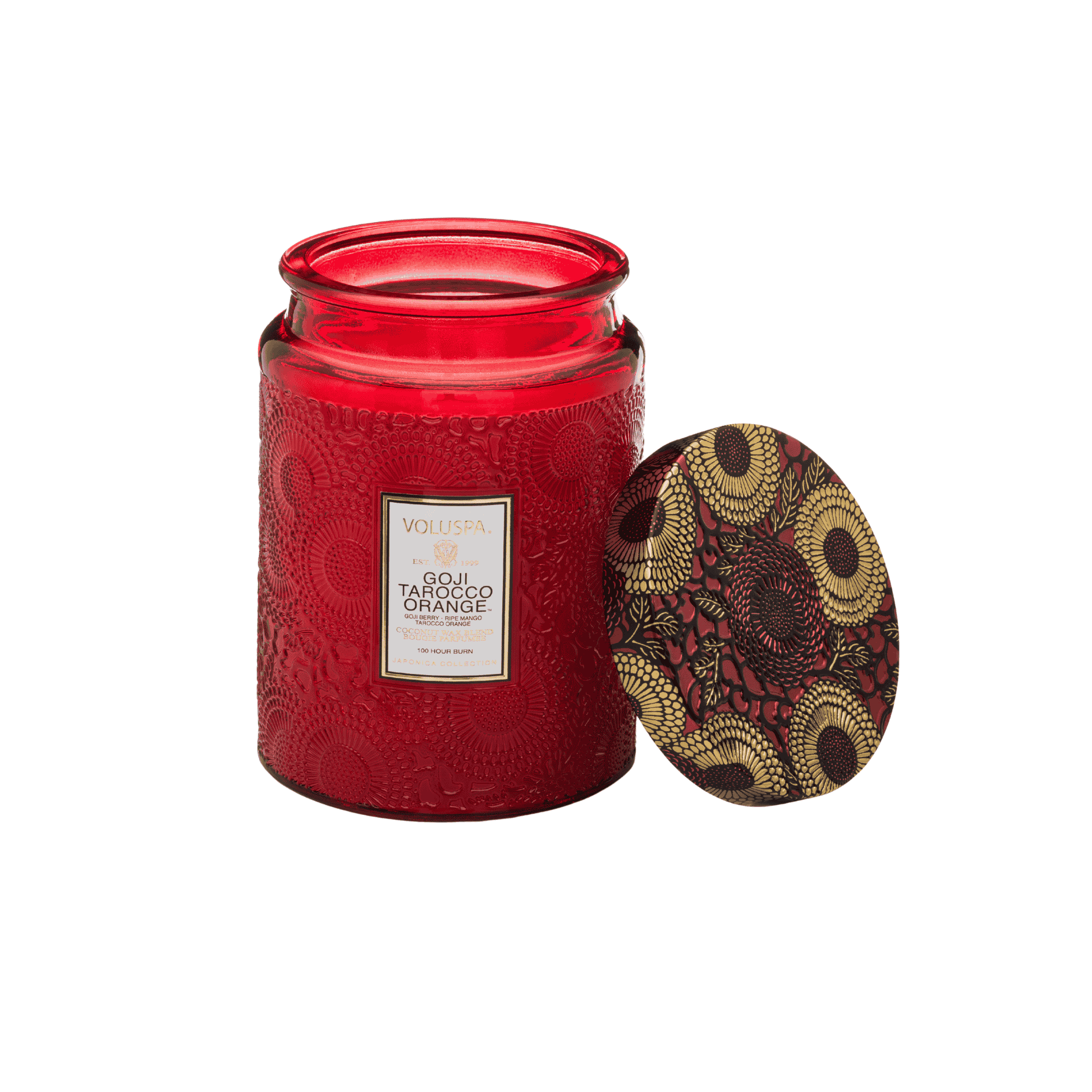 Vela Voluspa Vidro G 100H Goji Tarocco Orange