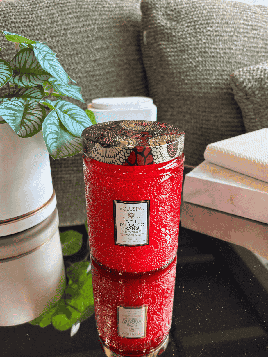 Vela Voluspa Vidro G 100H Goji Tarocco Orange
