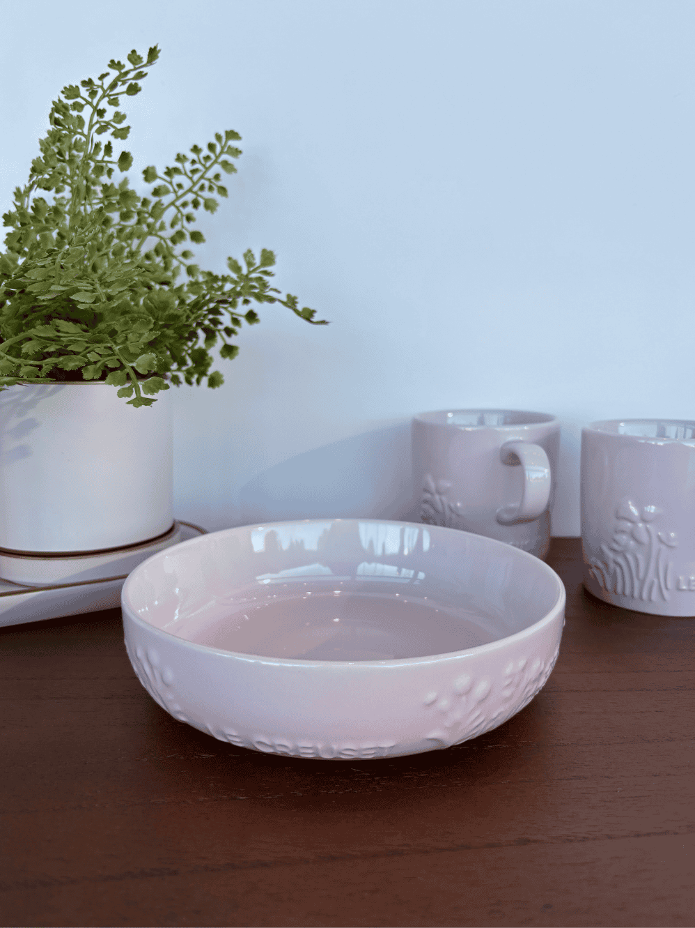 Prato Fundo Le Creuset Sphere Jardin 18cm Shell Pink