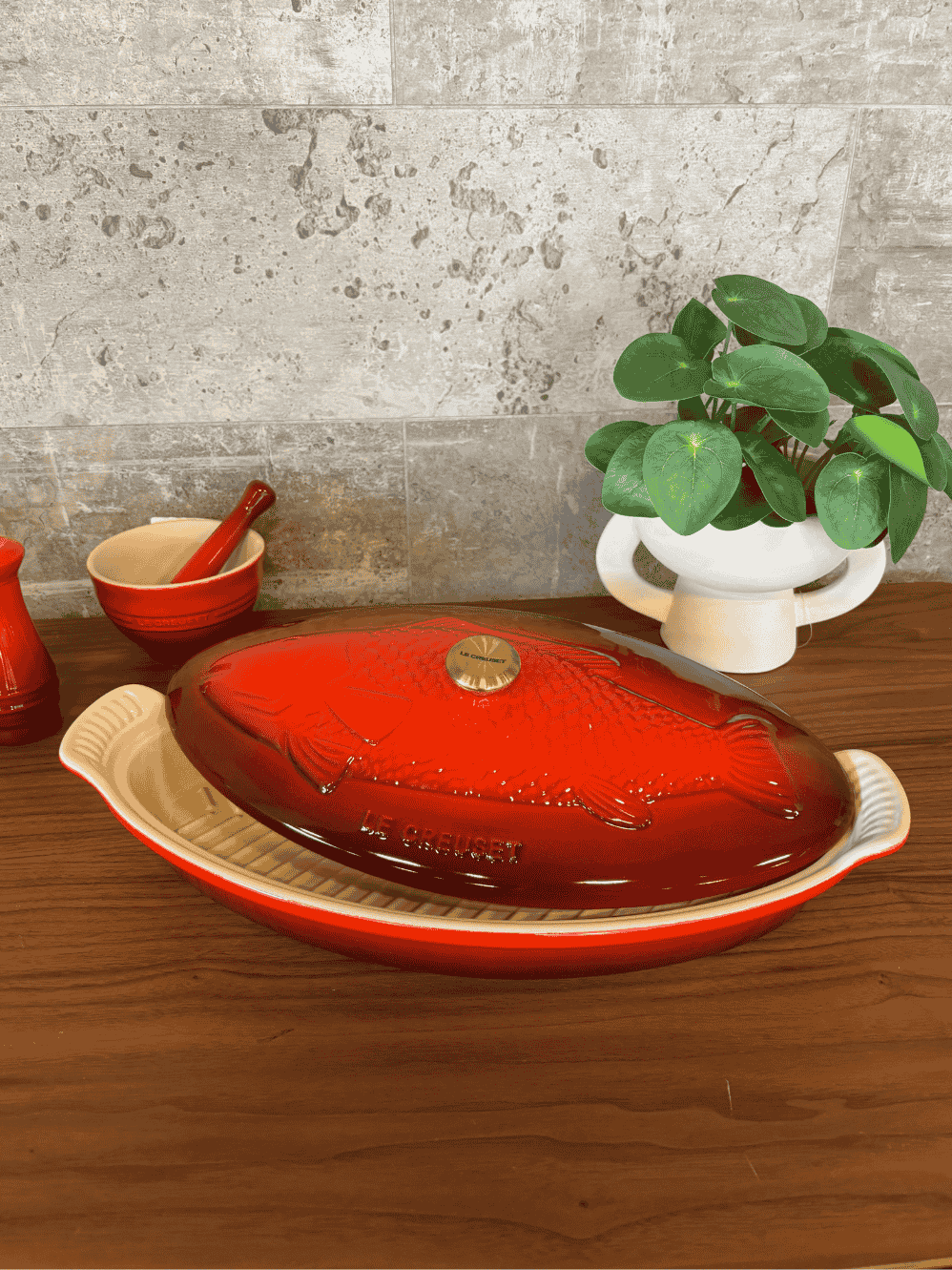 Travessa para Peixe Le Creuset Heritage 34cm Vermelho