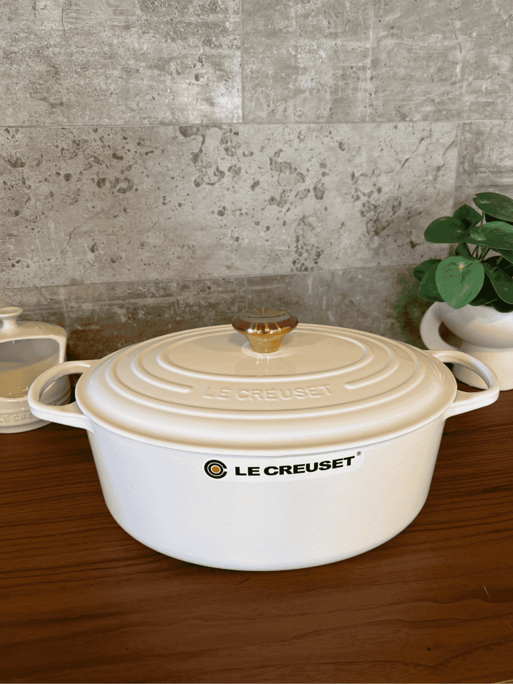 Panela Oval Le Creuset Signature 31cm Branco