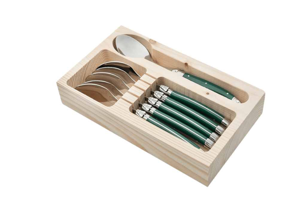 Conjunto 6 Colheres Laguiole La Tour Verde