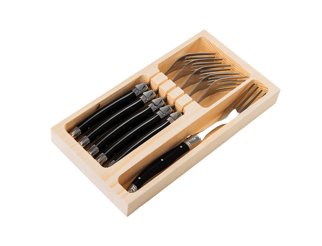 Conjunto 6 Garfos Laguiole La Tour Preto