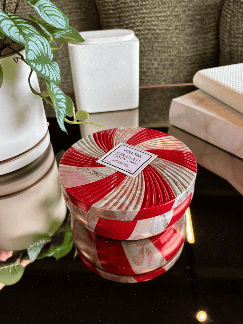 Vela Voluspa Lata 3 Pavios 60H Crushed Candy Cane