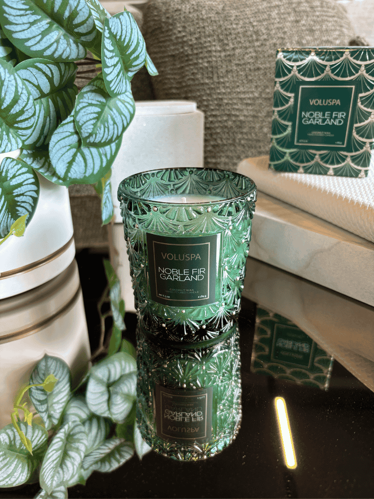 Vela Voluspa Copo Vidro 40H Noble Fir Garland