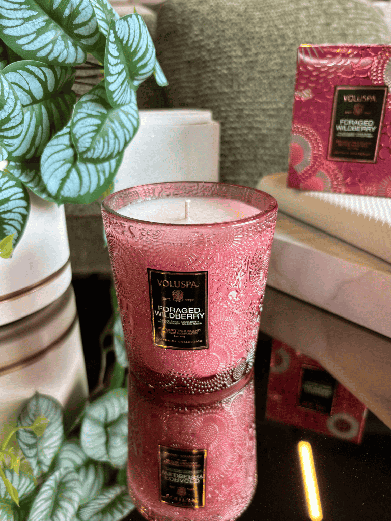 Vela Voluspa Copo Vidro 60H Foraged Wildberry