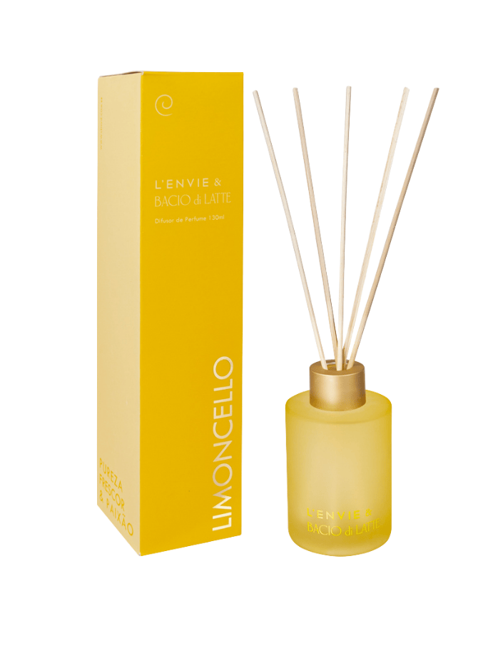 Difusor de Perfume Lenvie Bacio Di Latte Limoncello 130ml