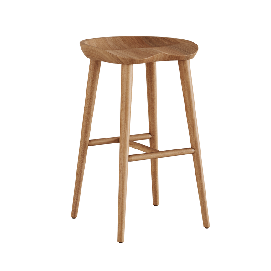 Banqueta Samba em Madeira Maciça - Zimmdesign Móveis e Decorações