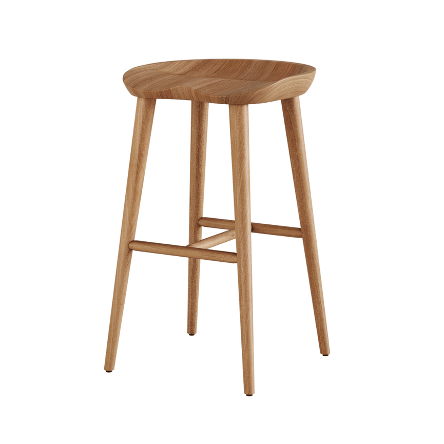 Banqueta Samba em Madeira Maciça - Zimmdesign Móveis e Decorações