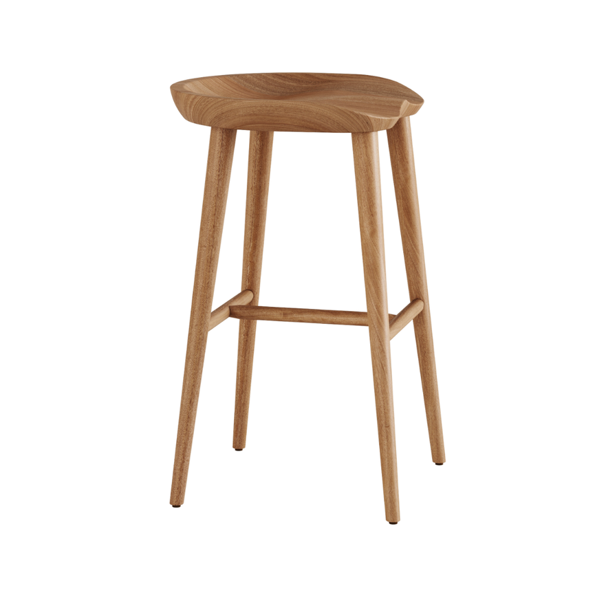 Banqueta Samba em Madeira Maciça - Zimmdesign Móveis e Decorações